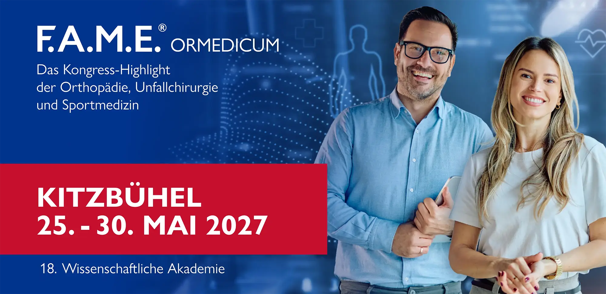 ormedicum-2027 Zentrales Bildmotiv des ORMEDICUM 2027 in Kitzbühel vom 25. bis 30. Mai 2027.